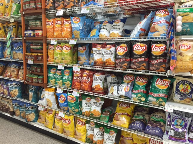 Display of Lay's potato chips, Publix, Palm Beach